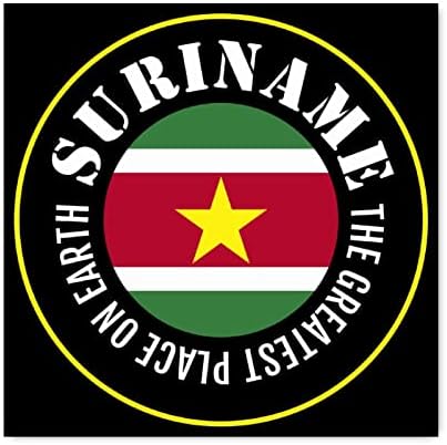 Evans1nism Fa Jelek Suriname Zászló Lóg Alá A Legjobb Hely a világon Parasztház Fali Dekor Suriname Utazási Újdonság Fa Parasztház