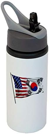 ExpressItBest 22oz Sport Üveg - Zászló, Dél-Korea (koreai) - Sok Lehetőség