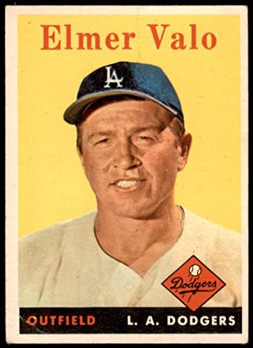 1958 Topps 323 Elmer Valo Los Angeles Dodgers (Baseball Kártya) VG Dodgers
