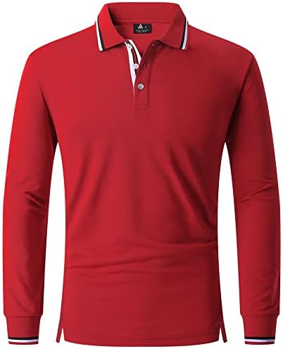 V VALANCH Golf Polo shirt Férfi Rövid Ujjú Nedvesség Wicking Nyári Alkalmi Galléros Pólók Tenisz Polo
