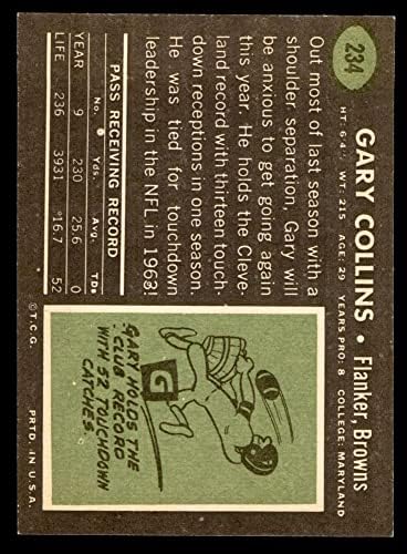 1969 Topps 234 Gary Collins Cleveland Browns-FB (Foci Kártya) NM/MT Browns-FB Marylandi