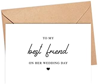 Arezzaa, Hogy A Legjobb barátnőm Esküvője Napján Kártya - a Legjobb Barátom Esküvő Kártya - Ajándék A Menyasszony - tanú
