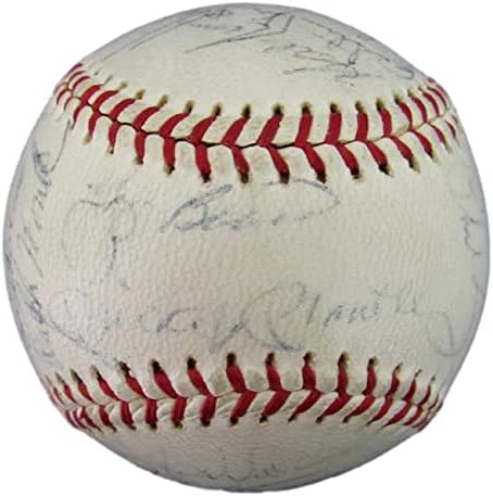 1963 AL Champs NY Yankees Csapatát Aláírt 27 Reach Baseball Köpeny Maris SZÖVETSÉG 165155 - Dedikált Baseball