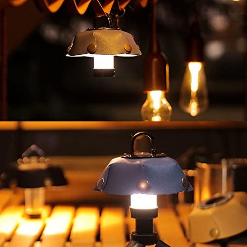 Doorslay Vintage Lámpaernyő LED Lámpa védőburkolat Dekoratív Fényt PU Bőr Kemping Lámpaernyő Kompatibilis Goalzero, valamint