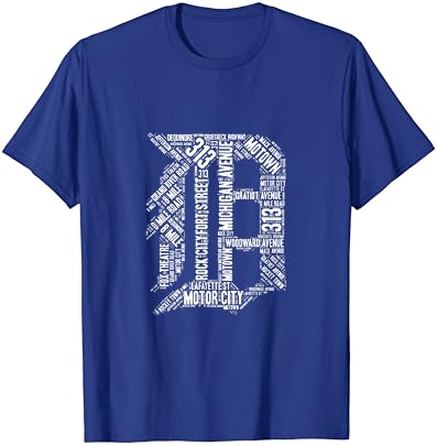Detroit Póló Grafikus D T-Shirt