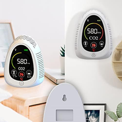 FTVOGUE Levegő Minősége Monitor CO2 Érzékelő 5 1 Hőmérséklet, illetve a Páratartalom Monitor, Hordozható Levegő Érzékelő