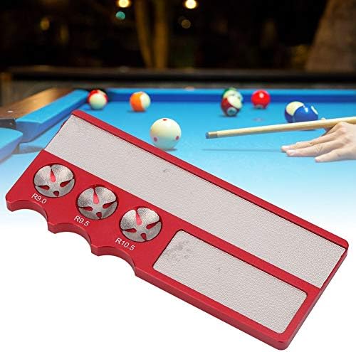 FTVOGUE Többfunkciós Snooker-Köszörülő-Javító Eszköz Biliárd Pool Stick Club Cue Tipp Radián Formálója(Piros)
