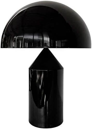 Oluce Atollo 233 asztali Lámpa 2x100W E27 Dimmer Fekete
