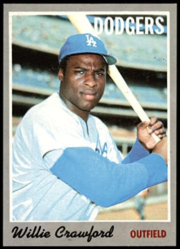 1970 Topps 34 Willie Crawford Los Angeles Dodgers (Baseball Kártya) NM+ Dodgers