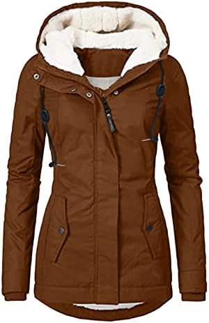 Kabátok Női Plus Size Téli Kabát, Női Kabát Vastag Outwear Plüss Bélelt Kapucnis Kabát, Meleg Árok
