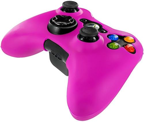 Meleg, Rózsaszín Szilikon Puha Gumi Gél Markolat Bőr Esetben Fedezi az Xbox 360 Kontroller