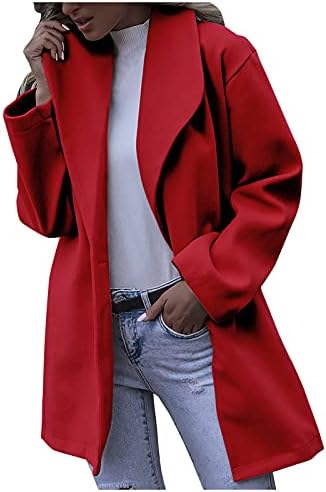 Slim, Külső Őszi Egyszínű Kabátot Nő Hosszú Ujjú Kabát Hosszú Multi-Pocket Tweed Criss Cross Nyak