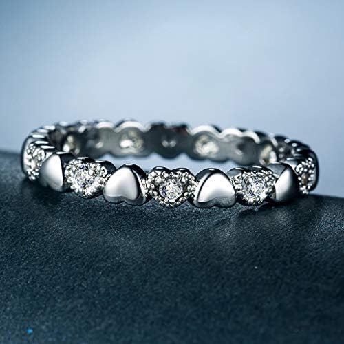Esküvői Gyűrű Női Divat Kreatív Gyönyörű Vallomás Ígéret Gyűrű Kerek Szimulált Gyémánt Gyűrű Ékszer eljegyzési Gyűrűk