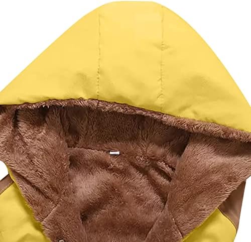 OVERMAL Női Mellény Téli Meleg Kapucnis Outwear Alkalmi Kabát Ál Zip Fel Sherpa Kabát