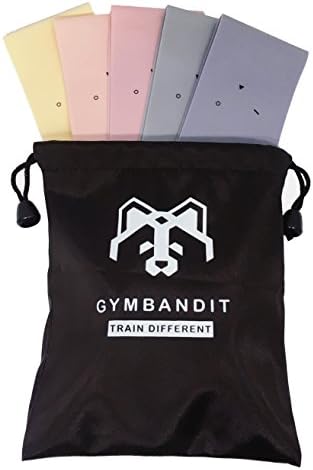 GYMBANDIT - Készlet 5 Prémium Minőségű Ellenállás Zenekarok Táska - Hang, Lábak, Fenék, Otthon vagy Az Edzőteremben