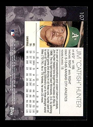 2001 Topps 107 Harcsavadász Oakland Athletics (Baseball Kártya) NM/MT Atlétika