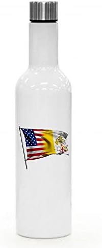 ExpressItBest 25oz Szigetelt Bor/Víz Üveg - Zászló a Vatikán (szentszék) - Sok Lehetőség