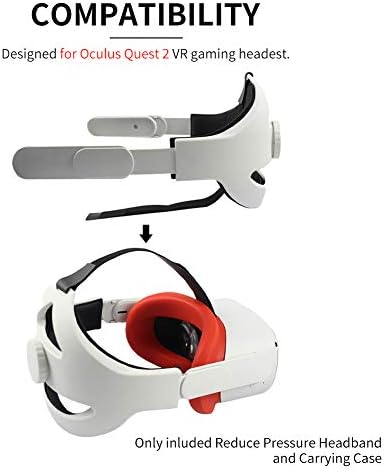 CALIDAKA Fej Heveder az Oculus-Quest 2 VR Headset,Állítható Csökkentik a Nyomást Fejpánt az Oculus-Quest 2 hordtáska Illik