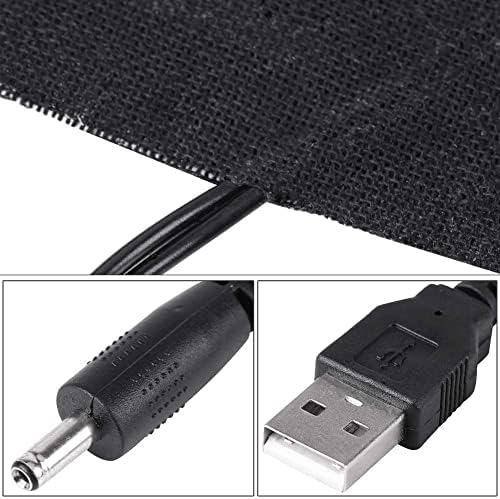1 Pár Fekete USB Szénszálas Fűtés Mat 5V-os USB-Elektromos fűtőelem Film Melegítő Párna USB-Fűtés-Pad, USB Fűtés Film Hő
