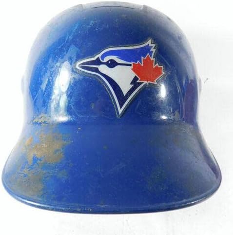 Toronto Blue Jays Méret 7 1/8 Játék-Szemrebbenés Sisak Párbaj C-Fék DM84827 - MLB Meccset Használt Sisakok