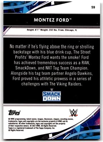 MONTEZ FORD 2021 Topps Legszebb 59 NM+-MT+ WWE Pankráció