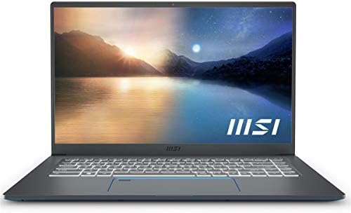 MSI Prestige 15 Professzionális Laptop: 15.6 4K Ultra-Vékony Előlap Kijelző, Intel Core i7-10710U, NVIDIA GeForce GTX1650