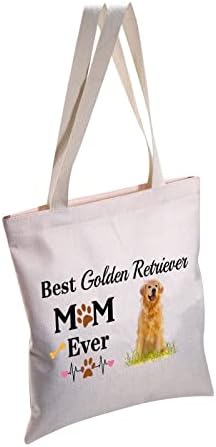 CMNIM Golden Retriever Anya Ajándékok Golden Retriever Kutya Tote Bags Ajándékok Kutya Szerető Tulajdonos Ajándék Váll Bevásárló