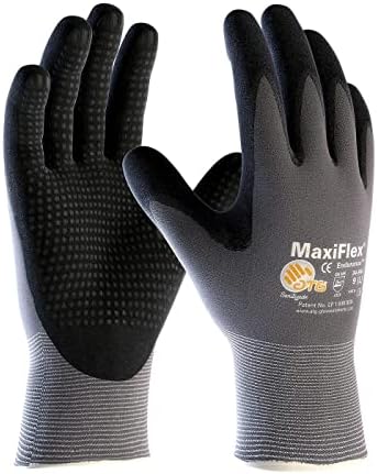 3 Csomag MaxiFlex ® Endurance 34-844 Varrat nélküli Kötött Nylon Munka a Kesztyű Nitril Bevont Markolat a Palm & Ujjak