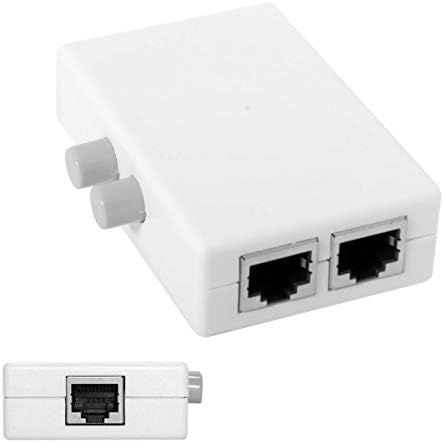 Cablecc UTP STP 2 1 2 csatlakozó RJ45 LAN MACSKA Hálózati Kapcsoló Választó Belső Külső Hálózati Kapcsoló Splitter Box