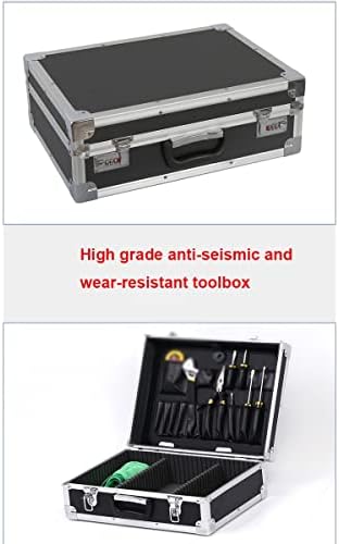JKUYWX Alumínium Toolbox Javítás Testület Rács Rögzített ütésálló Hab Precíziós Műszer Doboz Multi-Funkciós Eszköz Esetében