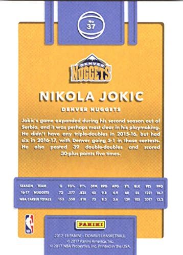 2017-18 Donruss 37 Nikola Jokic Rögök