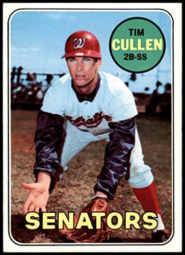 1969 Topps 586 Tim Cullen Washington Senators (Baseball Kártya) EX Szenátorok