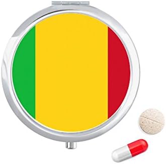 Mali Afrika Nemzeti Jelkép Tabletta Esetben Zsebében Gyógyszer Tároló Doboz, Tartály Adagoló