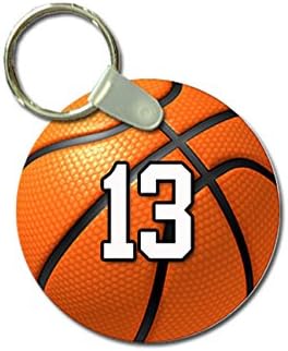TYD Minták kulcstartó Sport Kosárlabda Testreszabható 2 Inch, Fém, Teljesen Összeszerelt Gyűrű Bármely Csapat Mez Játékos