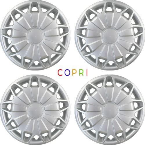 Copri Készlet 4 Kerék Fedél 16 Coll Ezüst Dísztárcsa Snap-On Illik Mitsubishi