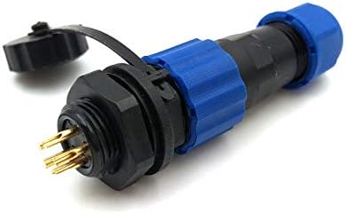 SZJELEN SD13 13mm IP67 5Pin Vízálló dugaszoló Csatlakozó,Elektromos Vezeték Csatlakozó,LED hálózati Kábel Csatlakozó