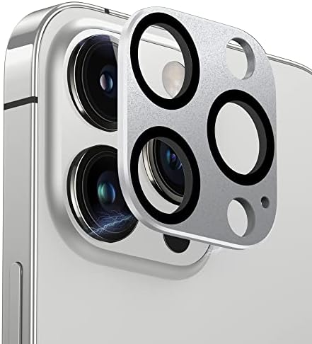 TommyBear Kompatibilis iPhone 14 Pro/iPhone 14 Pro Max Kamera Lencséjét Védő, Alufelni Matt Fém Üveg Kamera képernyővédő