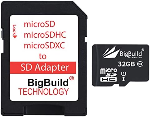 BigBuild Technológia 32GB Ultra Gyors 80MB/s microSDHC Memória Kártya Lenovo Smart Tab M10 Tabletta