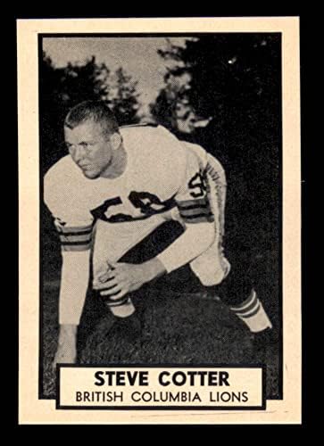 1962 Topps 7 Steve Cotter British Columbia Oroszlánok (Foci Kártya) NM Oroszlánok Wenatchee-Völgy