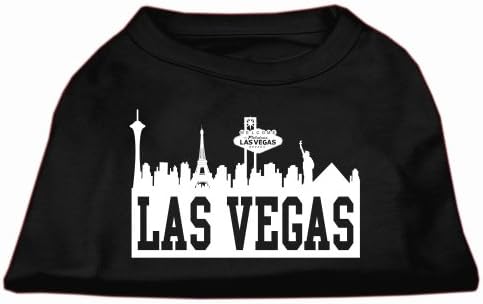 Las Vegas Városára Képernyő Nyomtatás Póló Fekete XL (16)