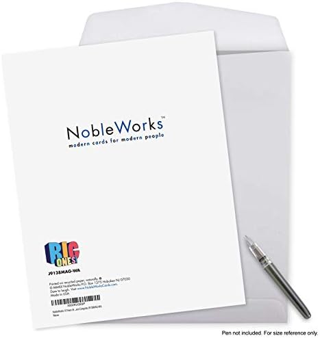 NobleWorks - 10 Munka Évforduló Kártya (8,5 x 11 Hüvelyk) - Jumbo Kártya 10 Éve, Nagy Üzlet Alkalmazottja Gratulálok - Év