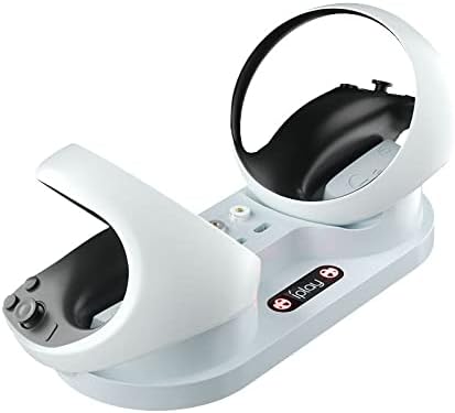 MayHei töltőállomás A PS5 VR2 Gamepad LED Töltő PSVR2 Hordozható Fogantyú Kettős Dokkoló Töltő