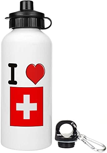 Azeeda 600ml 'Szeretem Svájc' újra Víz / Italt, Üveget (WT00054598)