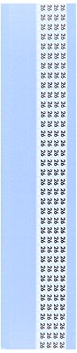 Brady SLF-26-PK Önálló Lamináló Vinil (B-292), Fekete-Fehér, Egyéni-Lamináló Szilárd Számok Vezeték Jelölő Kártya (25 Lap)