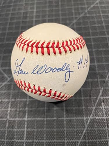 Gene Woodling New York Yankees 14 Aláírt Baseball Szövetség Menta - Dedikált Baseball