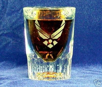Egyedi Gravírozott U. S. Air Force Jelkép 1 1/2 oz. pohár (1)