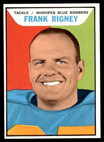 1965 Topps 128 Frank Rigney Winnipeg Kék Bombázók (Foci Kártya) EX Kék Bombázók Iowa
