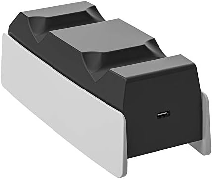 Facibom Töltő Dokkoló PS5 USB Dual Töltő Dokkoló Tartó Gamepad Charger Támogatja a Dual Kezelni Töltés