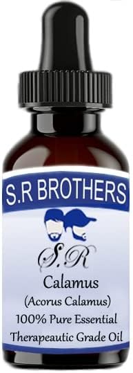 S. R Testvérek Kálmos (Acorus Kálmos) Pure & Natural Therapeautic Minőségű illóolaj Cseppentő 30ml