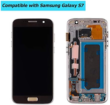 AMOLED LCD Kompatibilis a Samsung Galaxy S7 SM-G930F SM-G930A SM-G930P, SM-G930V SM-G930T SM-G930R SM-G930F SM-G930FD LCD